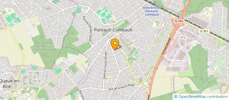 localisation de l'entreprise NOROY TOUQUET à PONTAULT-COMBAULT