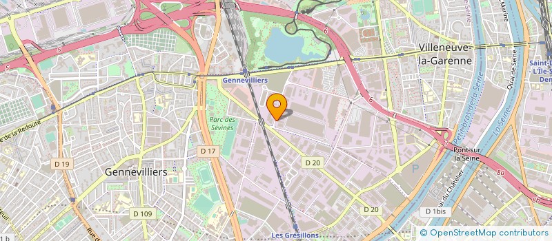 localisation de l'entreprise NORPANO à GENNEVILLIERS
