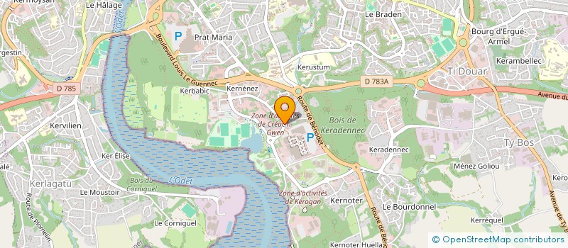 localisation de l'entreprise NORPE  QUIMPER