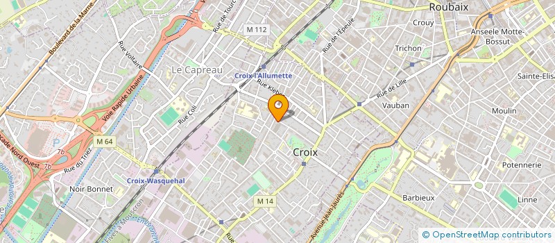 localisation de l'entreprise NORPEINTURE à CROIX