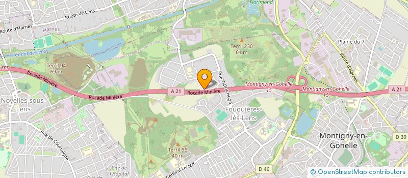 localisation de l'entreprise NORPLUS  FOUQUIERES LES LENS