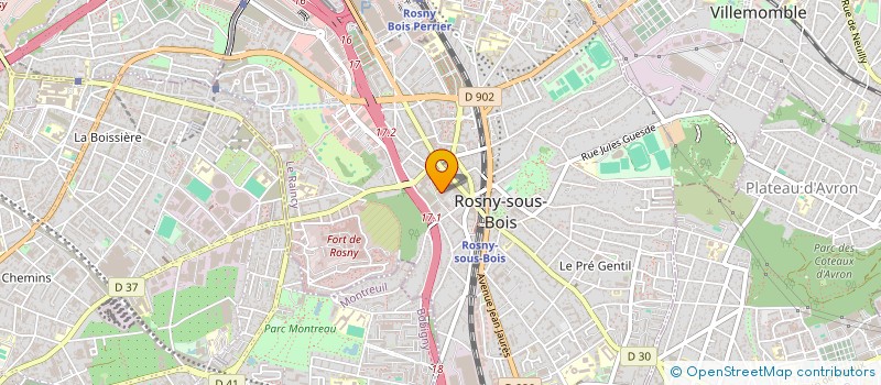 localisation de l'entreprise NORPO CONSTRUCTION à ROSNY-SOUS-BOIS