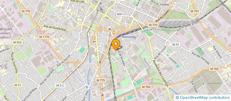 localisation de l'entreprise NORPPAC PECHE LOISIRS SARL à TOURCOING