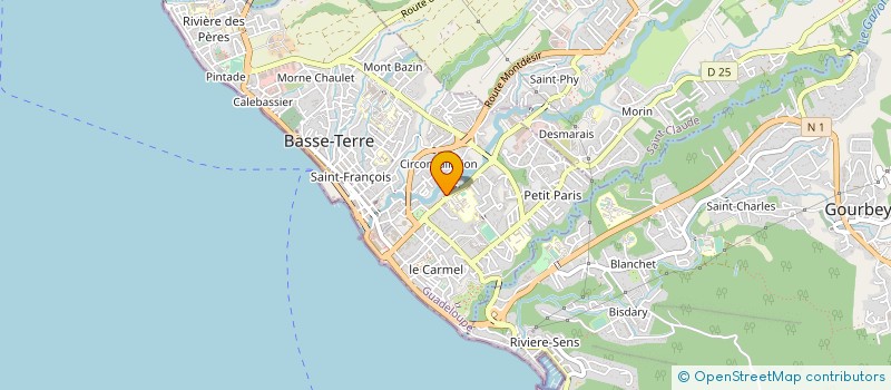 localisation de l'entreprise NORSANBO à BASSE-TERRE