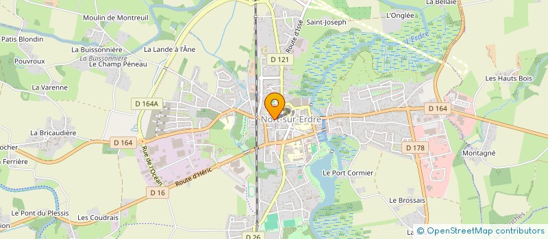 localisation de l'entreprise NORT ATHLETIC-CLUB HANDBALL  NORT-SUR-ERDRE