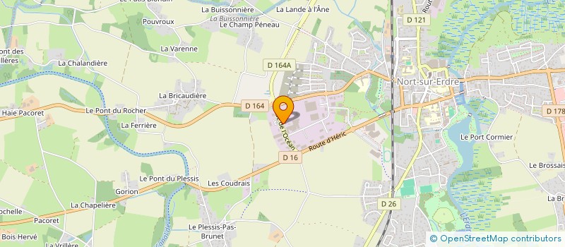 localisation de l'entreprise NORT CONTROLE à NORT-SUR-ERDRE