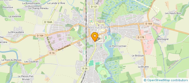 localisation de l'entreprise NORT MEDICAL à NORT-SUR-ERDRE