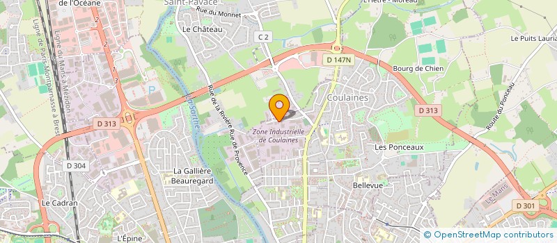 localisation de l'entreprise NORT'ON à COULAINES