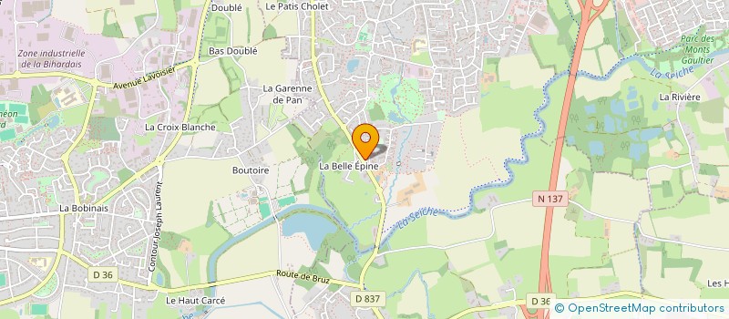 localisation de l'entreprise NORTEL NETWORK  CHARTRES-DE-BRETAGNE