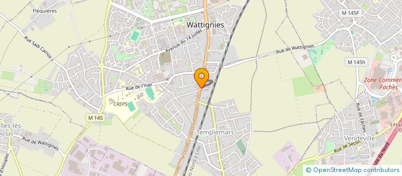 localisation de l'entreprise NORTH IS COMING  WATTIGNIES