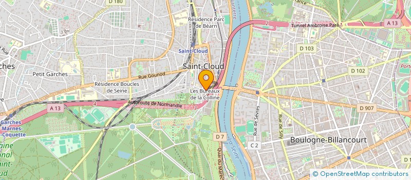 localisation de l'entreprise NORTH STAR  SAINT-CLOUD
