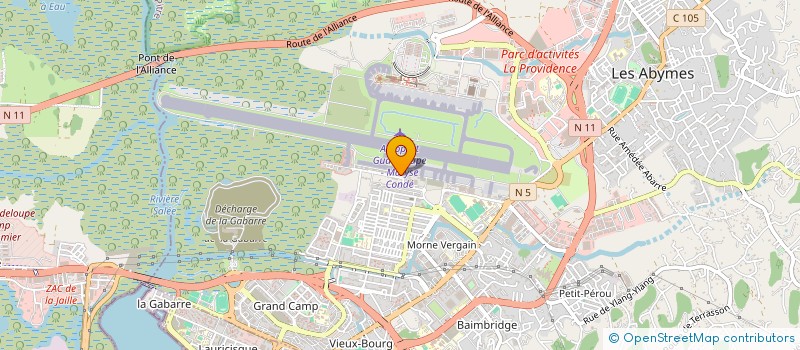 localisation de l'entreprise NORTIA BUSINESS COWORKING CENTER  LES ABYMES