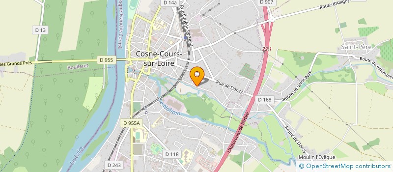 localisation de l'entreprise NORTON CLUB à COSNE-COURS-SUR-LOIRE