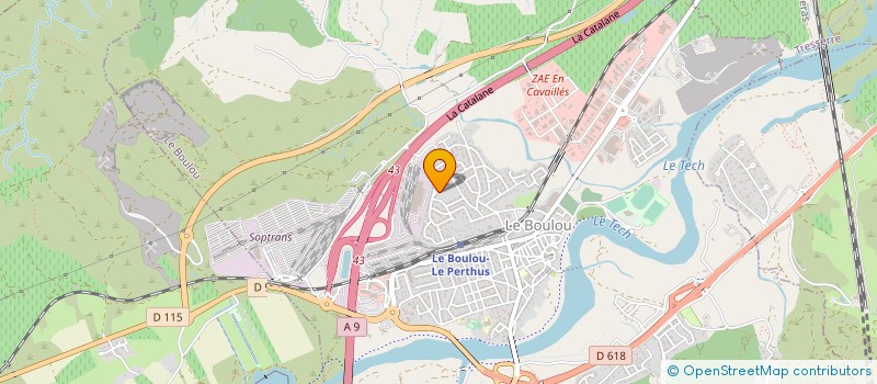 localisation de l'entreprise NORTRANS à LE BOULOU