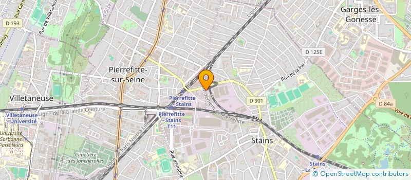 localisation de l'entreprise NORVAN à PIERREFITTE-SUR-SEINE