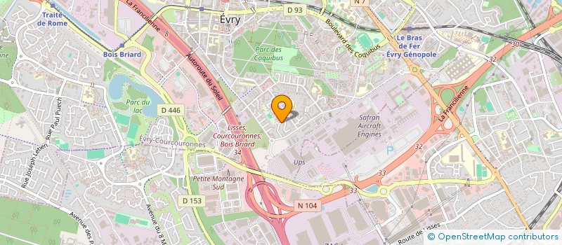 localisation de l'entreprise NORVASERV  EVRY-COURCOURONNES