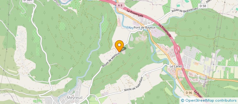 localisation de l'entreprise NORVEGE-PROVENCE  MEYREUIL