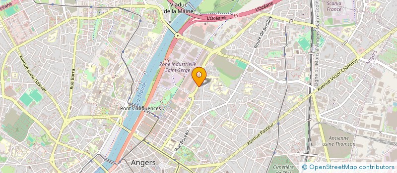 localisation de l'entreprise NORYAL à ANGERS