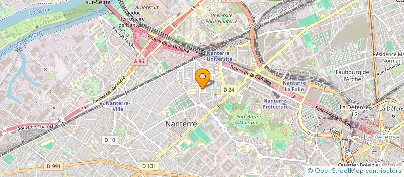 localisation de l'entreprise NORYAZ  NANTERRE