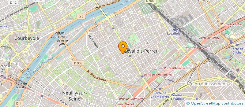 localisation de l'entreprise NORYEVA CONSULTING à LEVALLOIS-PERRET