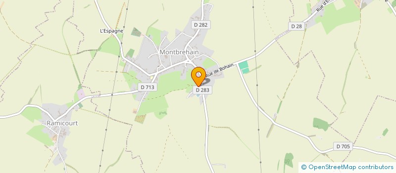 localisation de l'entreprise NOS 03  BOHAIN-EN-VERMANDOIS