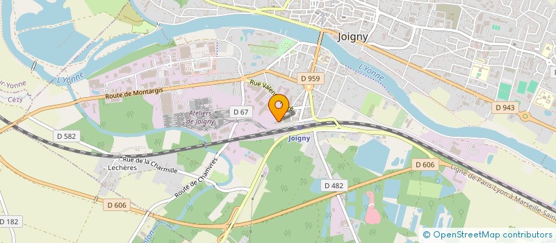 localisation de l'entreprise NOS AINES HEUREUX à JOIGNY