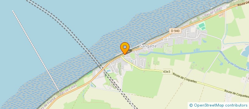 localisation de l'entreprise NOS AMIS A MOUSTACHES DE SANGATTE BLERIOT PLAGE  SANGATTE