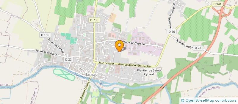 localisation de l'entreprise NOS ARTISTES EN HERBE à JARNAC
