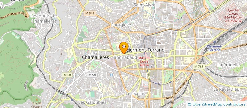 localisation de l'entreprise NOS BELLES MAISONS  CLERMONT-FERRAND