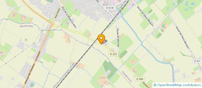 localisation de l'entreprise NOS COULEURS  HAZEBROUCK