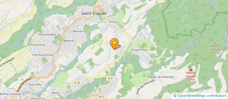 localisation de l'entreprise NOS CULTURES PARTAGEES à SAINT-CLAUDE