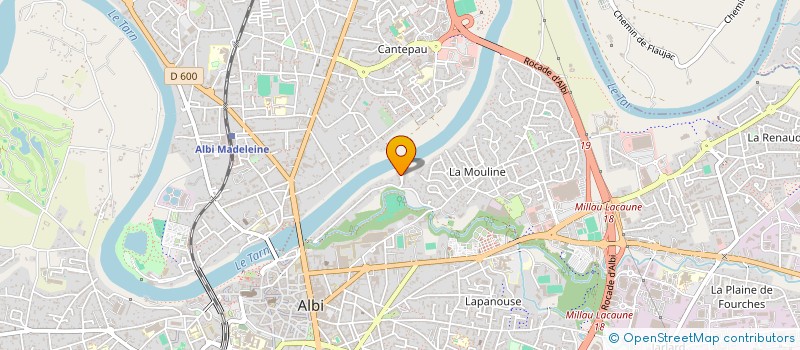 localisation de l'entreprise NOS DEUX A à ALBI