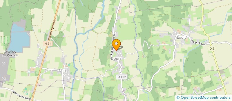 localisation de l'entreprise NOS DEUX AMOURS ALICE ET PAULINE  DOURS