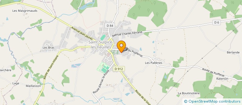 localisation de l'entreprise NOS ENFANTS DU NORD LIMOUSIN  SAINT-SULPICE-LES-FEUILLES