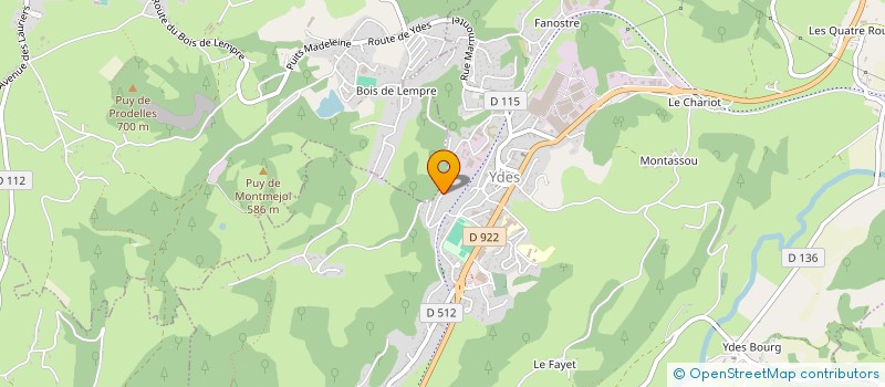 localisation de l'entreprise NOS ENFANTS ENVOLES - CANTAL à YDES