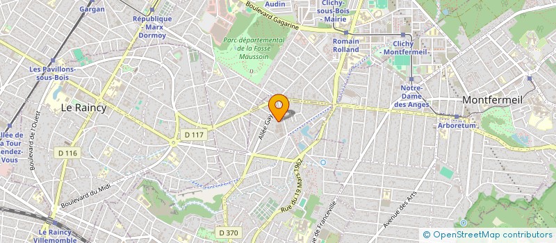localisation de l'entreprise NOS ENFANTS QUE DU BONHEUR à GAGNY