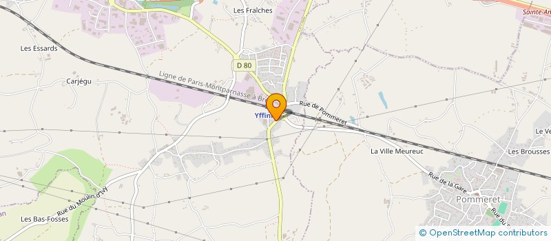 localisation de l'entreprise NOS ETINCELLES  YFFINIAC