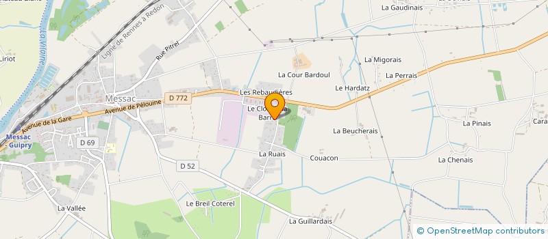 localisation de l'entreprise NOS ETOILES  GUIPRY-MESSAC