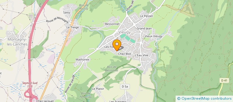 localisation de l'entreprise NOS ETOILES FILANTES à ANNECY