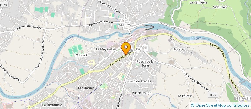 localisation de l'entreprise NOS JOURS HEUREUX  SAINT-JUERY