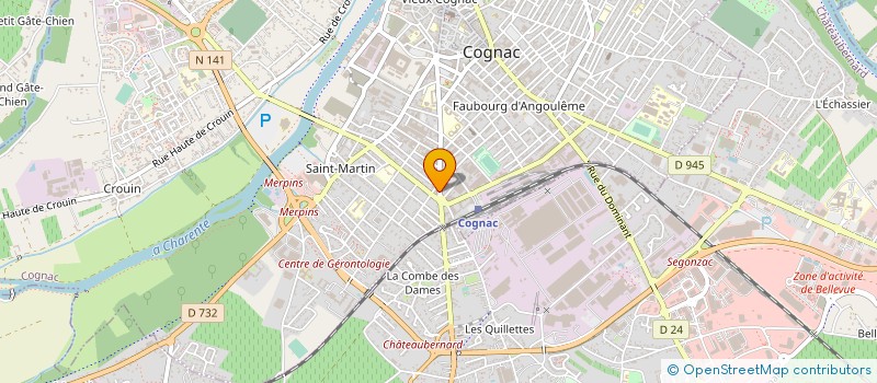 localisation de l'entreprise NOS MAINS DANS LA FARINE à COGNAC