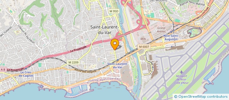 localisation de l'entreprise NOS P'TITS GOURMANDS  SAINT-LAURENT-DU-VAR