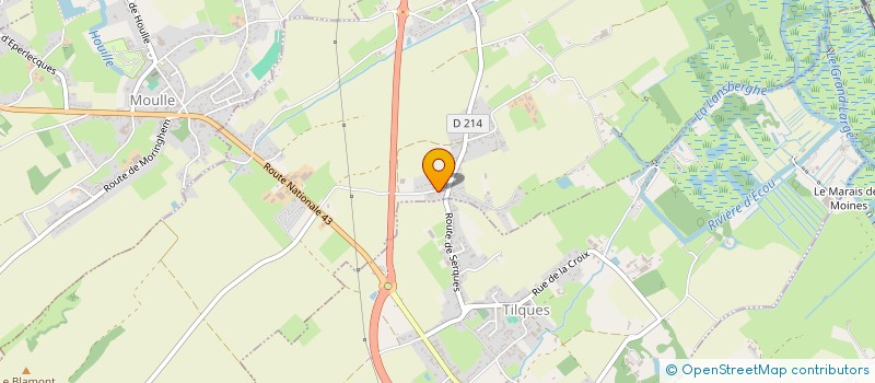 localisation de l'entreprise NOS P'TITS LOUPS - ASSOCIATION DES PARENTS D'ELEVES DE L'ECOLE PUBLIQUE DE SERQUES  SERQUES