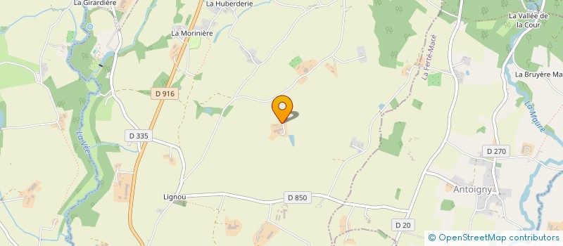 localisation de l'entreprise NOS PENSEES à JUVIGNY VAL D'ANDAINE