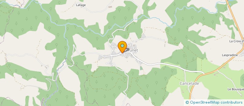 localisation de l'entreprise NOS PIEDS SUR TERRE à PRUNET