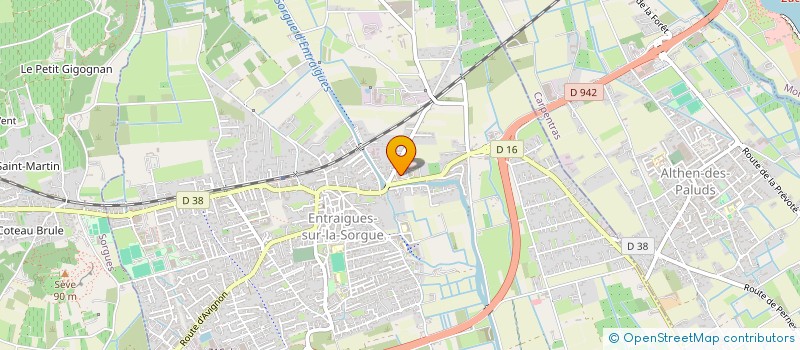 localisation de l'entreprise NOS REVES  ENTRAIGUES-SUR-LA-SORGUE