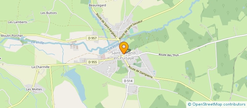 localisation de l'entreprise NOS TERRES DE PUISAYE à SAINT-AMAND-EN-PUISAYE