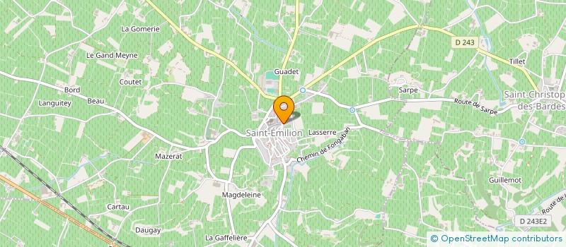 localisation de l'entreprise NOS VINS  SAINT-EMILION
