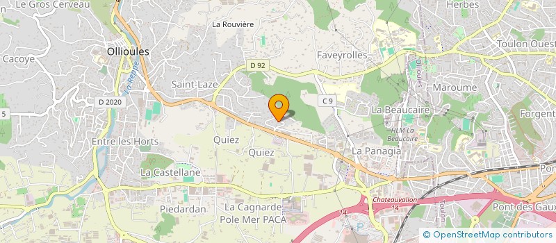 localisation de l'entreprise NOSA NEGOCES  OLLIOULES