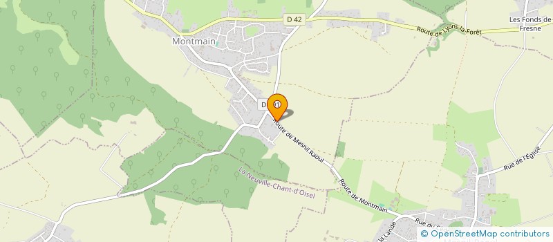 localisation de l'entreprise NOSAC  MONTMAIN